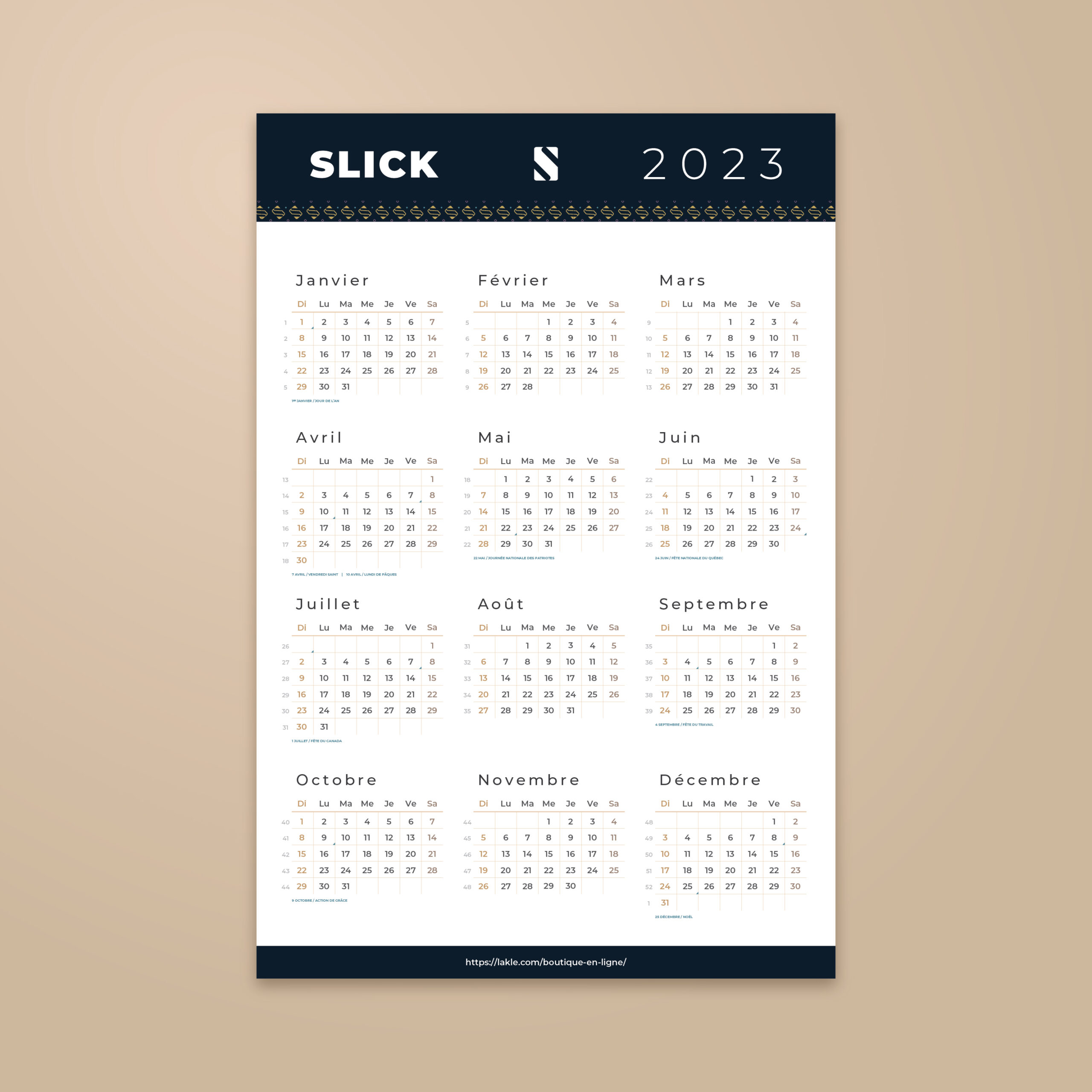 Le calendrier personnalisé 2020, pour marquer l'esprit de vos clients