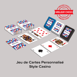 Jeu de cartes Personnalisé - Style Casino